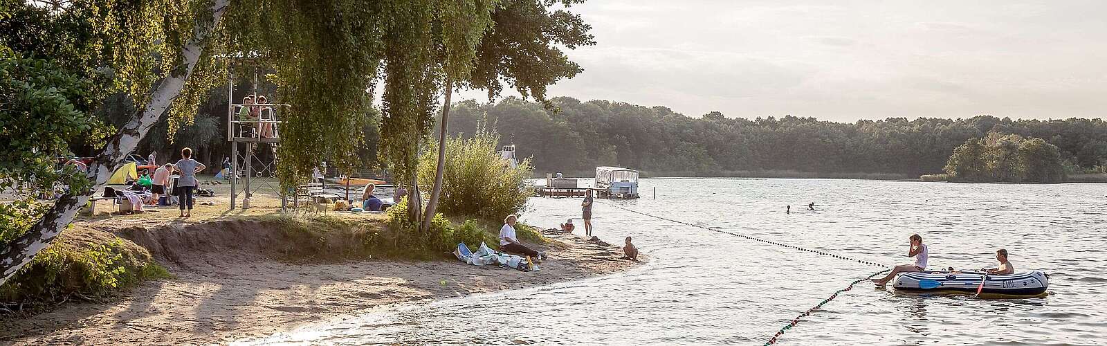 Schlauchbootfahren in Kallinchen